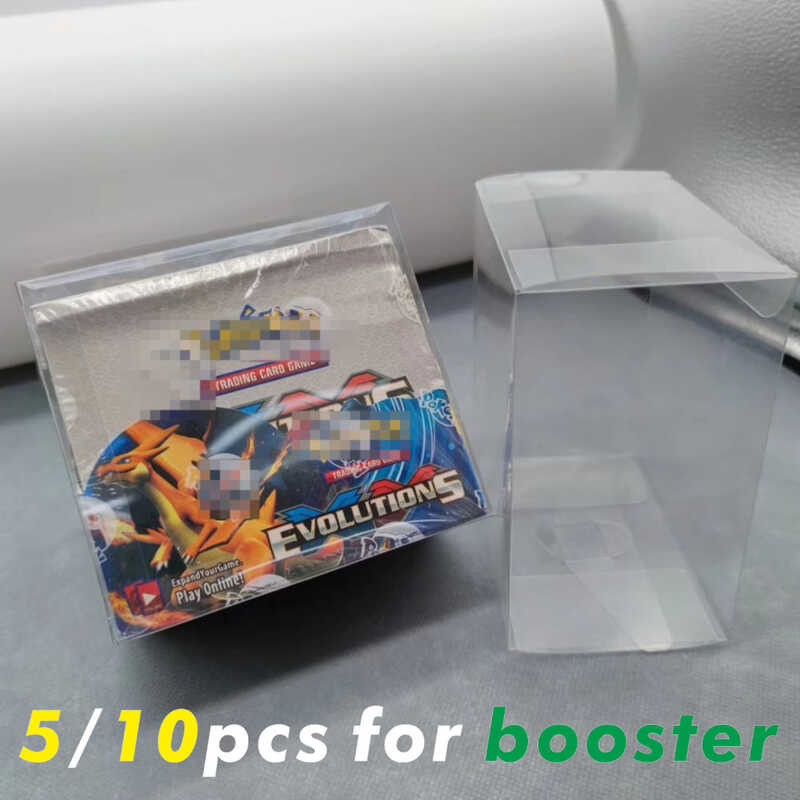 ETB Booster Pokemon Clear Plastic Box YU GI OH Acrylic Display Case