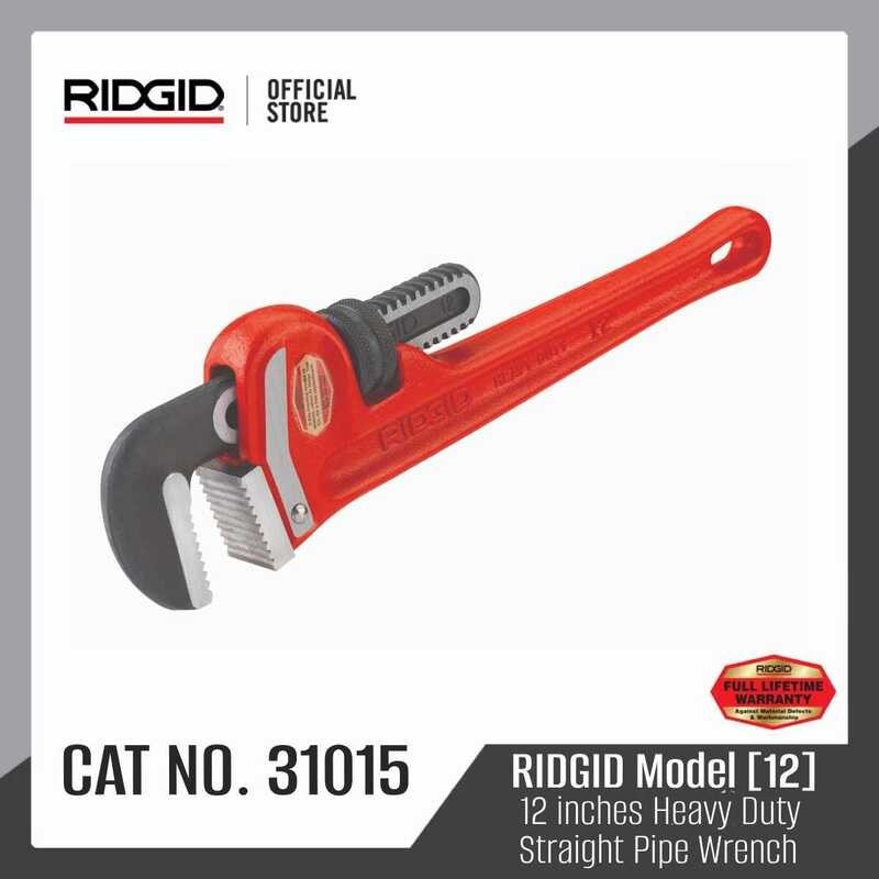 Ridgid Model Heavy Duty Straight Pipe Wrench Inches