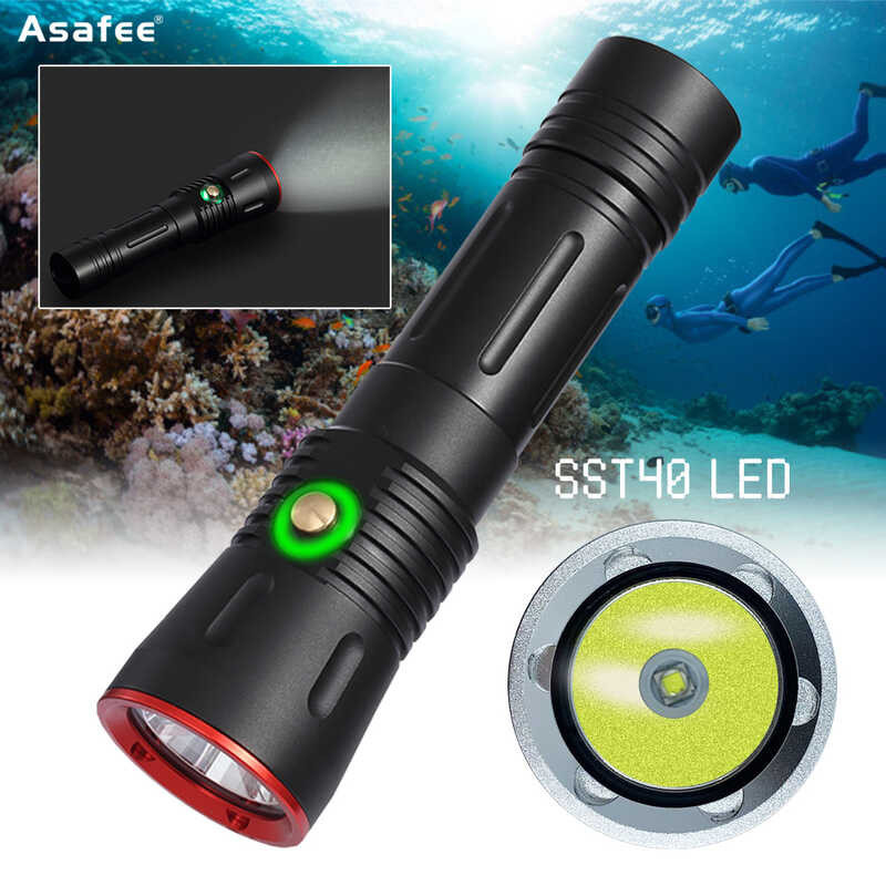 Asafee 2000LM DA11 SST40 LED Ultra Bright Powerful Light Dive