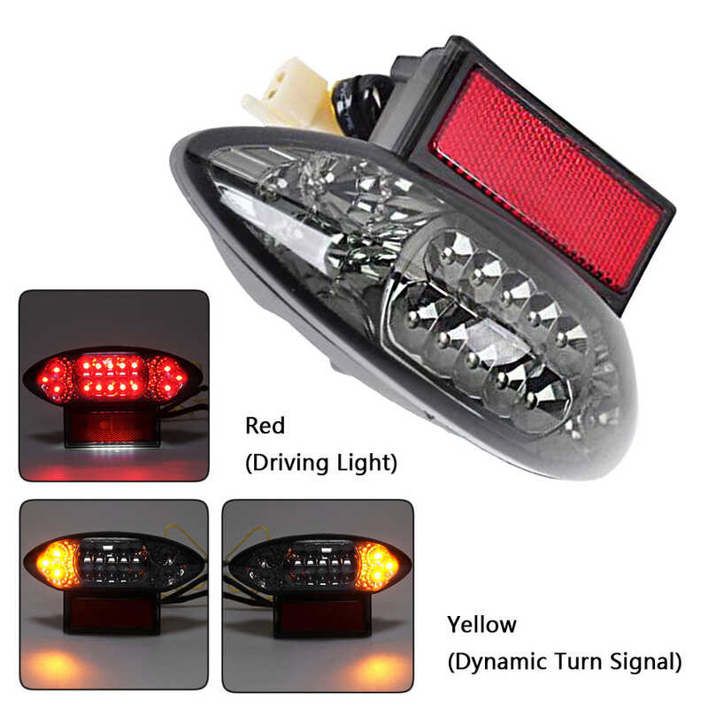 Motorcycles Rear Tail Light Brake Stop Light Turn Signal Lamp Para Sa