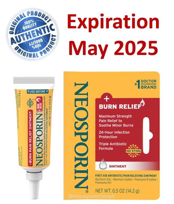 NEOSPORIN Burn Relief First Aid Antibiotic Ointment 14 2g Shopee