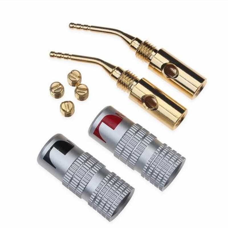 Pcs Hifi Nakamichi Pure Copper Gold Plated Banana Plug Metal Shell For