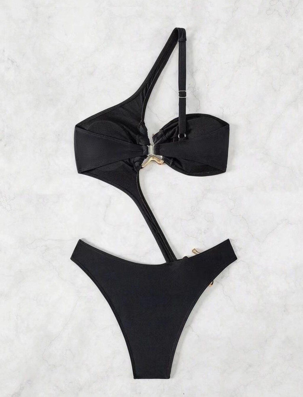 New Style One Piece Solid Color Sexy Bikini Bikini Backless Swimsuit