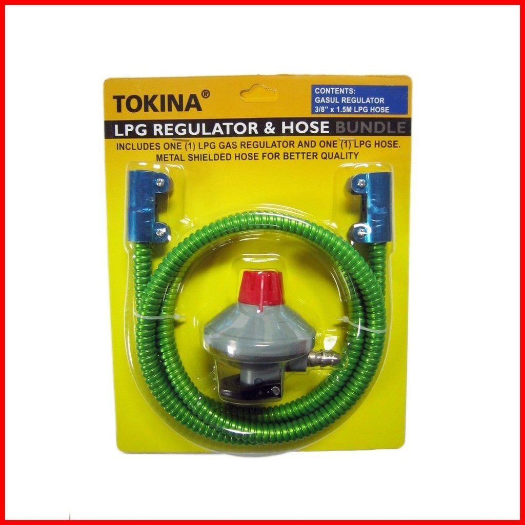 Tokina Snap On Gasul LPG Regulator And LPG Hose Bundle Gasul Shopee