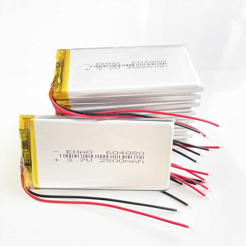 Lot 10 PCS 3 7V 2500Mah Lipo Lithium Polymer Rechargeable Battery For