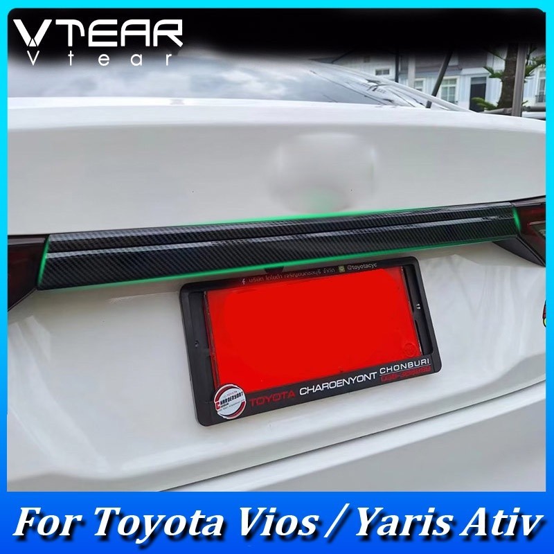 Vtear For Toyota Vios Yaris Ativ Car Trunk Door Decorative