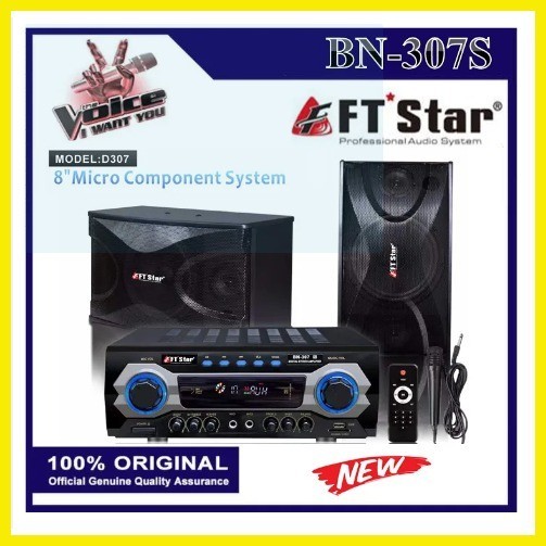 Megapro FT Star 8 Inches Micro Component Speaker System Set