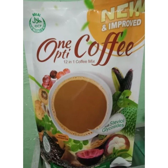 Original One Opti Herbal Coffee 12 In 1 Mix 10 Sachets Shopee