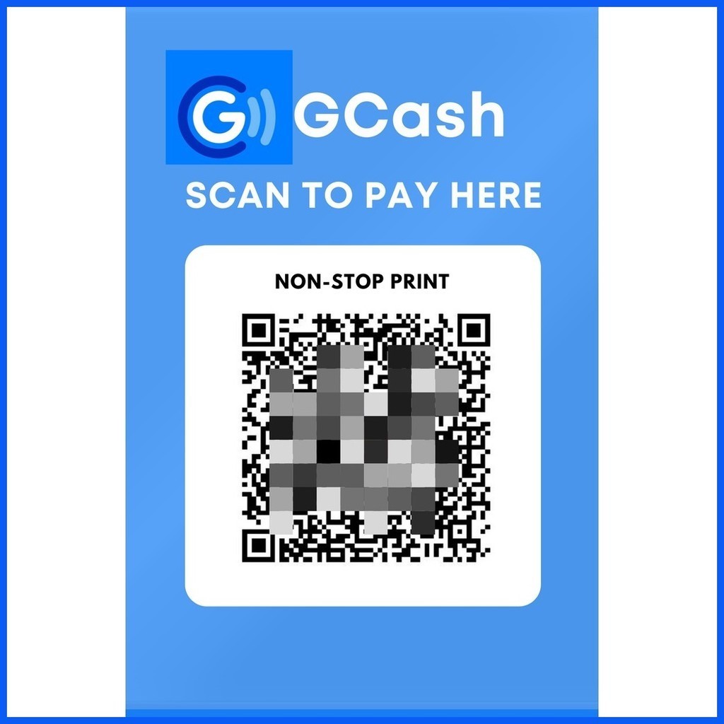 QR CODE STANDEE GCASH PAYMAYA COINSPH BANKS Shopee Philippines