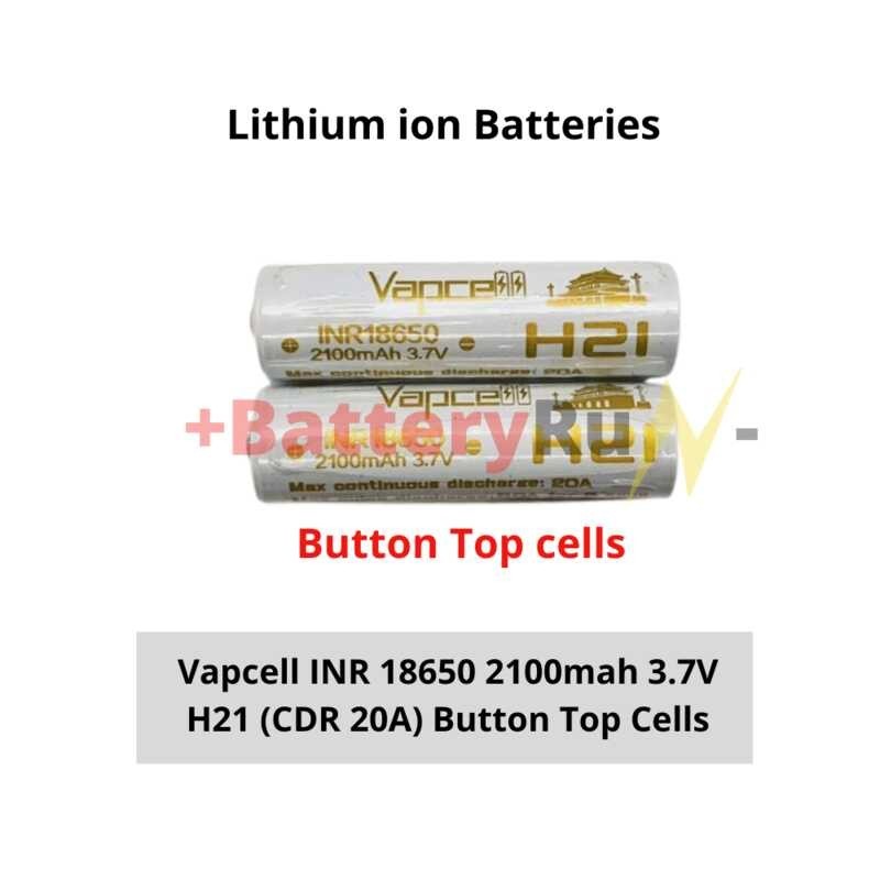 Brt Pcs Lithium Ion Battery Original Vapcell H Inr Mah