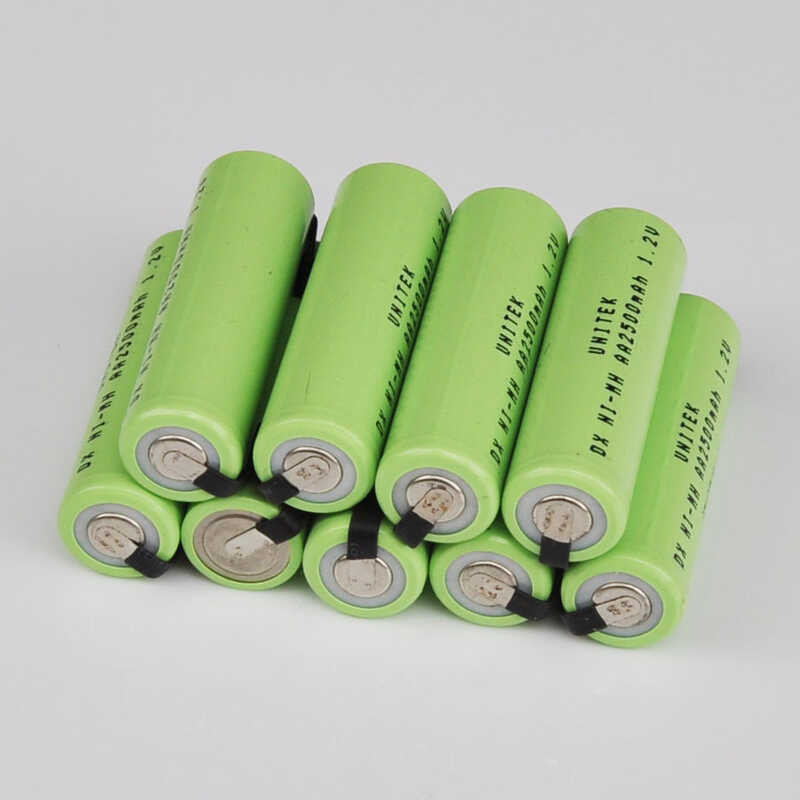 V Pcs Ni Mh Aa Rechargeable Battery Mah Nimh Cell With Welding