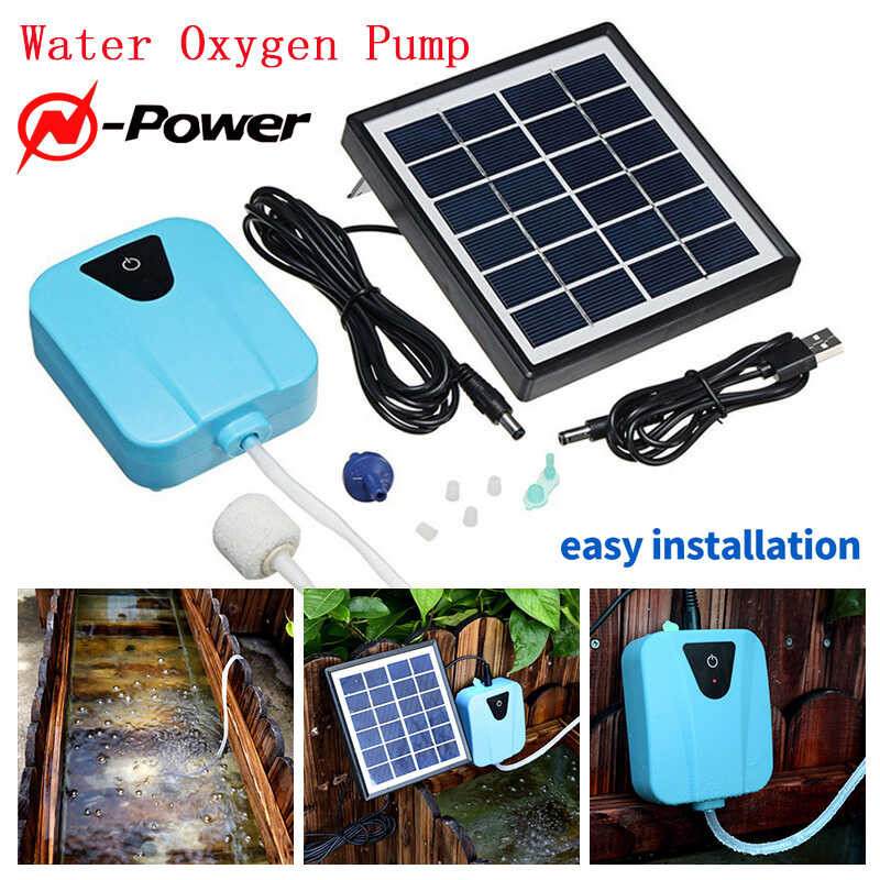 Sa Stock N Power 2L Min Solar Powered DC Charging Oxygenator Water