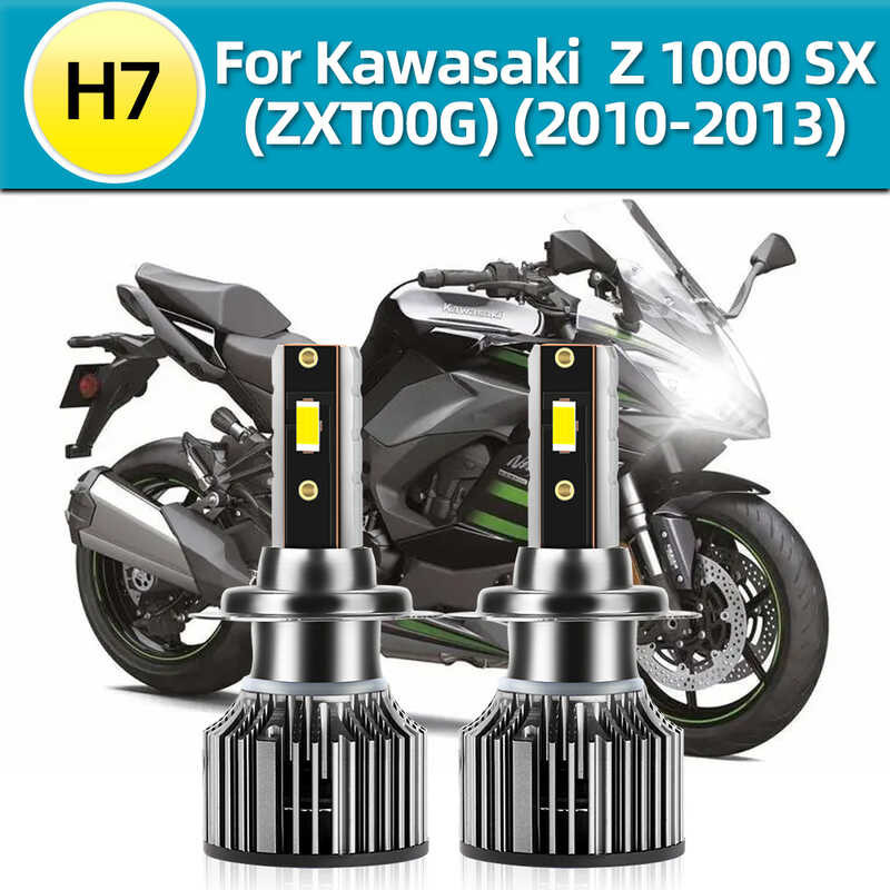 High Low Beam Motorcycle LED Headlight Moto Bulbs 12V CSP Lamp 15000LM