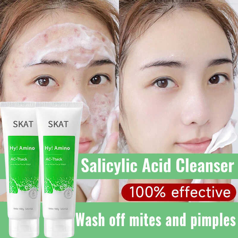 Anti Acne Wash Hyamino Ac Ttack Salicylic Amino Acid Facial Cleaner