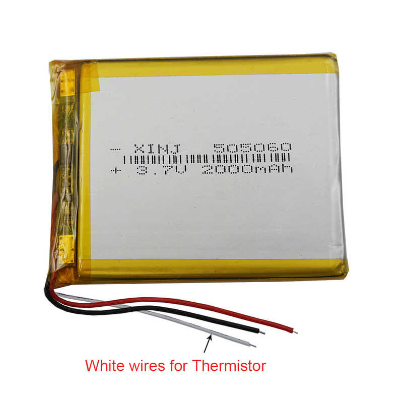 3 7V 7 2000mAh 7 4Wh 505060 Rechargeable Polymer Li Lithium Lipo