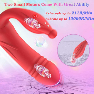 Bluetooth Vibrator Thrusting Dildo G Spot Clitoris Stimulator Vaginal