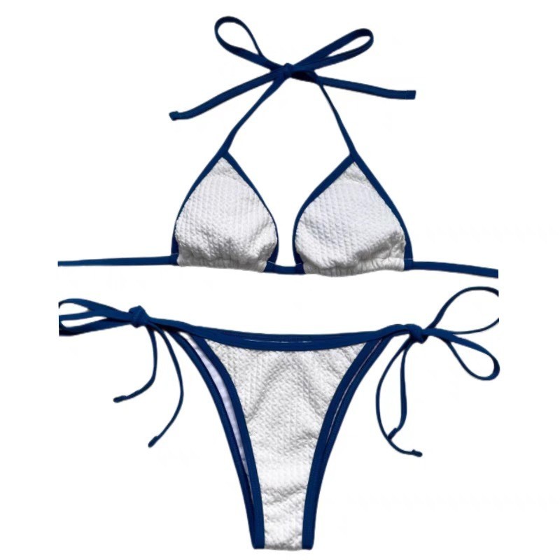 Swimsuit Women S Sexy Lace Up Bikini Push Up Three Point Slimming Split