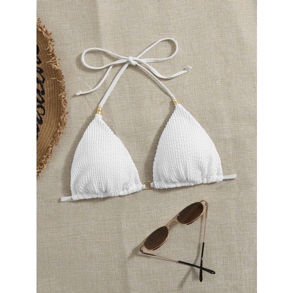 Ring Linked Micro Triangle Bikini Top Swimwear Swimsuit Shopee