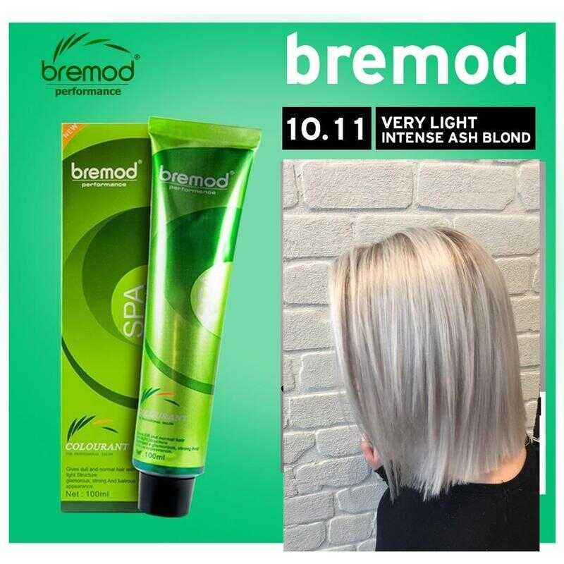 Very Light Intense Ash Blonde Bremod Hair Color With Oxidizing
