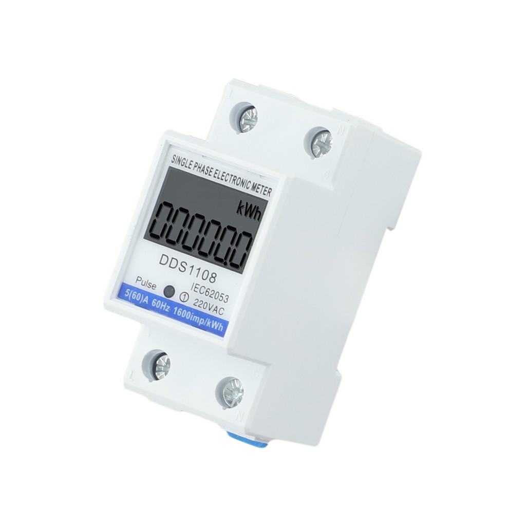 Fast Ship Lcd Single Phase Electric Energy Meter Kwh Ac Digital Watt