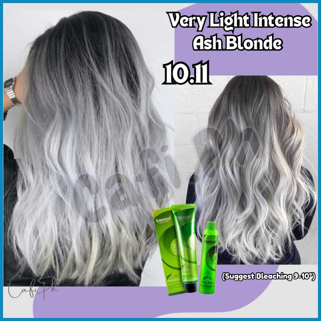 BREMOD VERY LIGHT INTENSE ASH BLONDE Set With Oxidizer Shopee