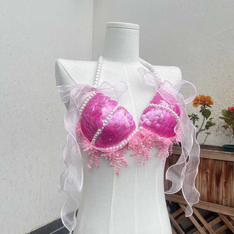 Shell Hand Sewn Bikini Pea Swimsuit Suit Oceanarium Mer Performance Set Ing Shopee Philippines