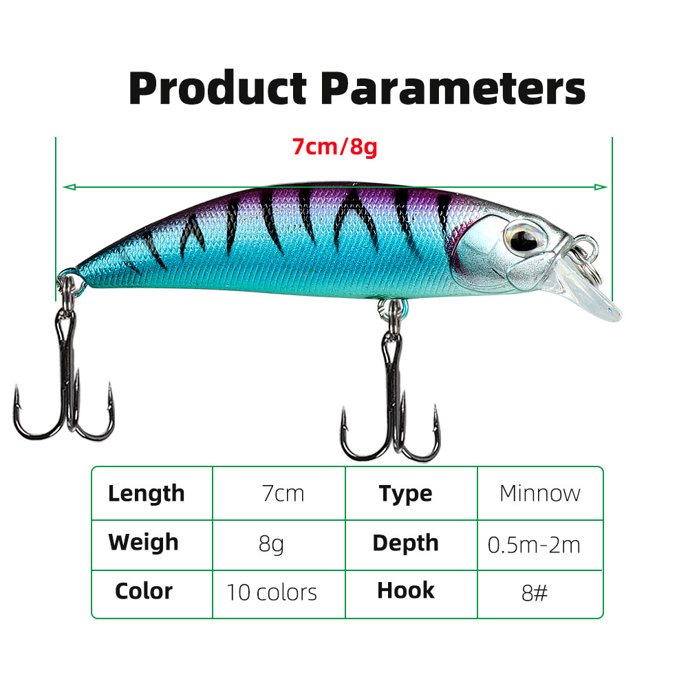 Fishing Lure Cm G Sinking Minnow Fishing Lure Fishing Gear Ghost