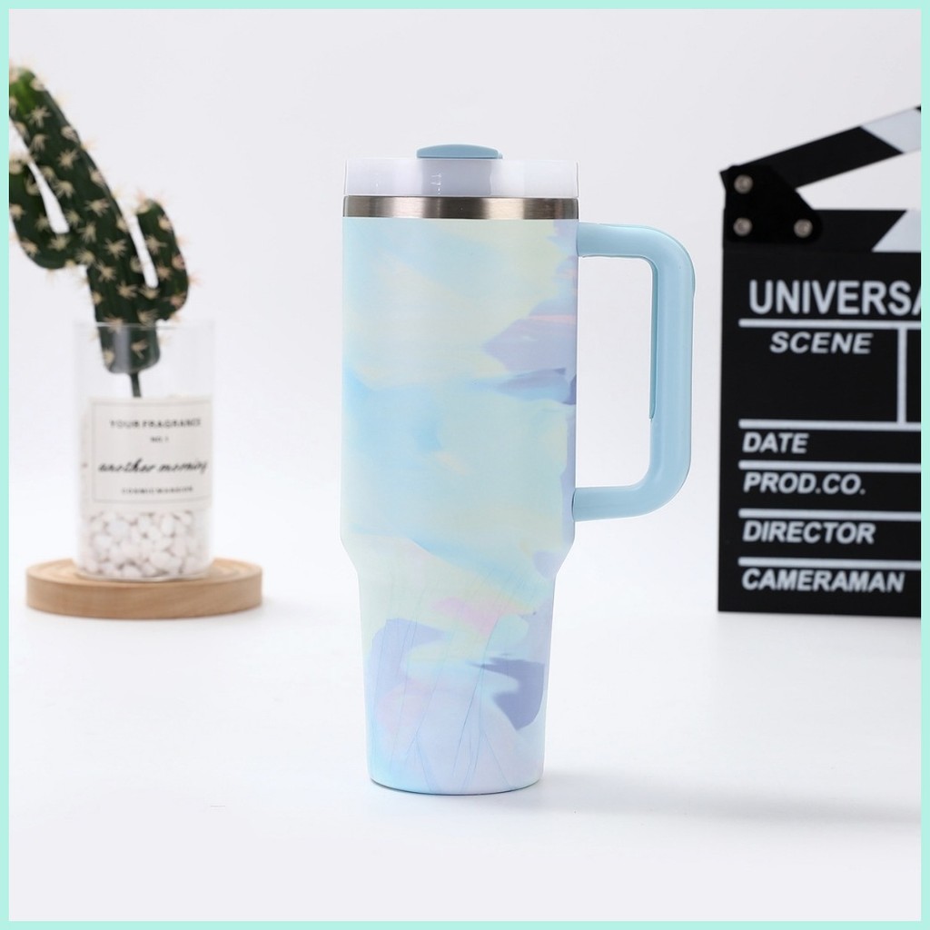 Vacuum Insulated Tumbler With Straw And Handle Hot And Cold Thermoflask