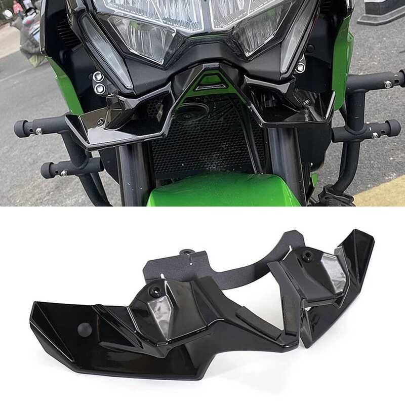 Carbon Fiber Motorcycle Z Naked Front Spoiler Winglet