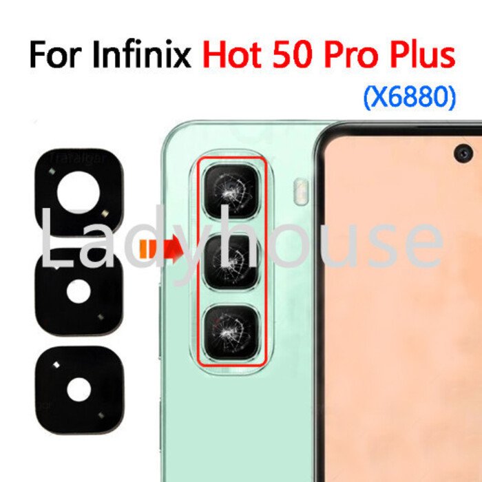 Rear Back Camera Glass Lens For Infinix Hot Pro Plus G X Replacement With Adhesive