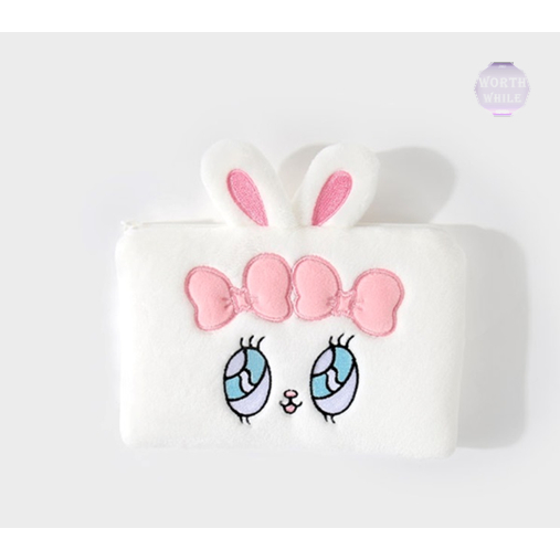 Daiso Korea Esther Bunny Square Pouch Character Card Holder Coin