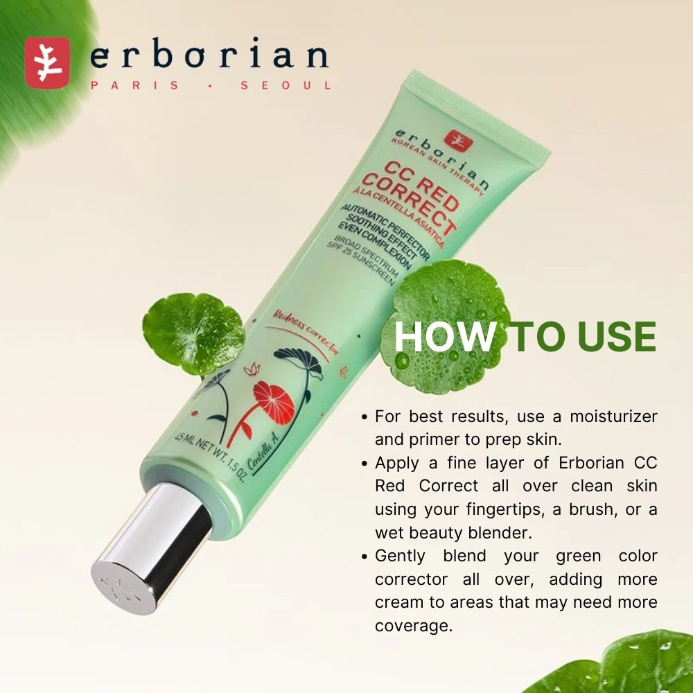 Erborian Cc Red Correct Ml Ml Bb Cream Nude Ml Ml Shopee