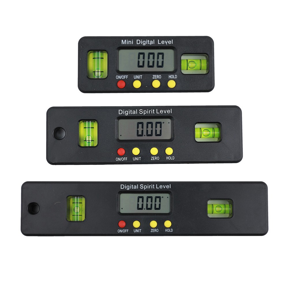 HOT 100 150 200mm Digital Level Electronic Angle Meter With Magnetic Base Protractor Shopee