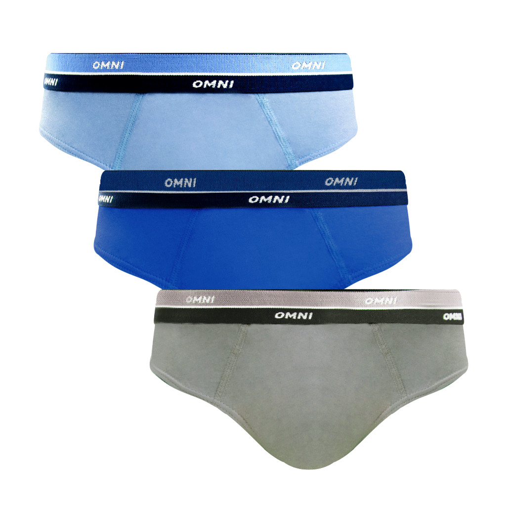 OMNI By SO EN Men S 3in1 Odyssey Cotton Bikini Outside Briefs Shopee