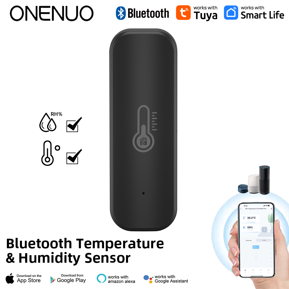 Onenuo Tuya Bt Smart Temperature Humidity Sensor Indoor Hygrometer