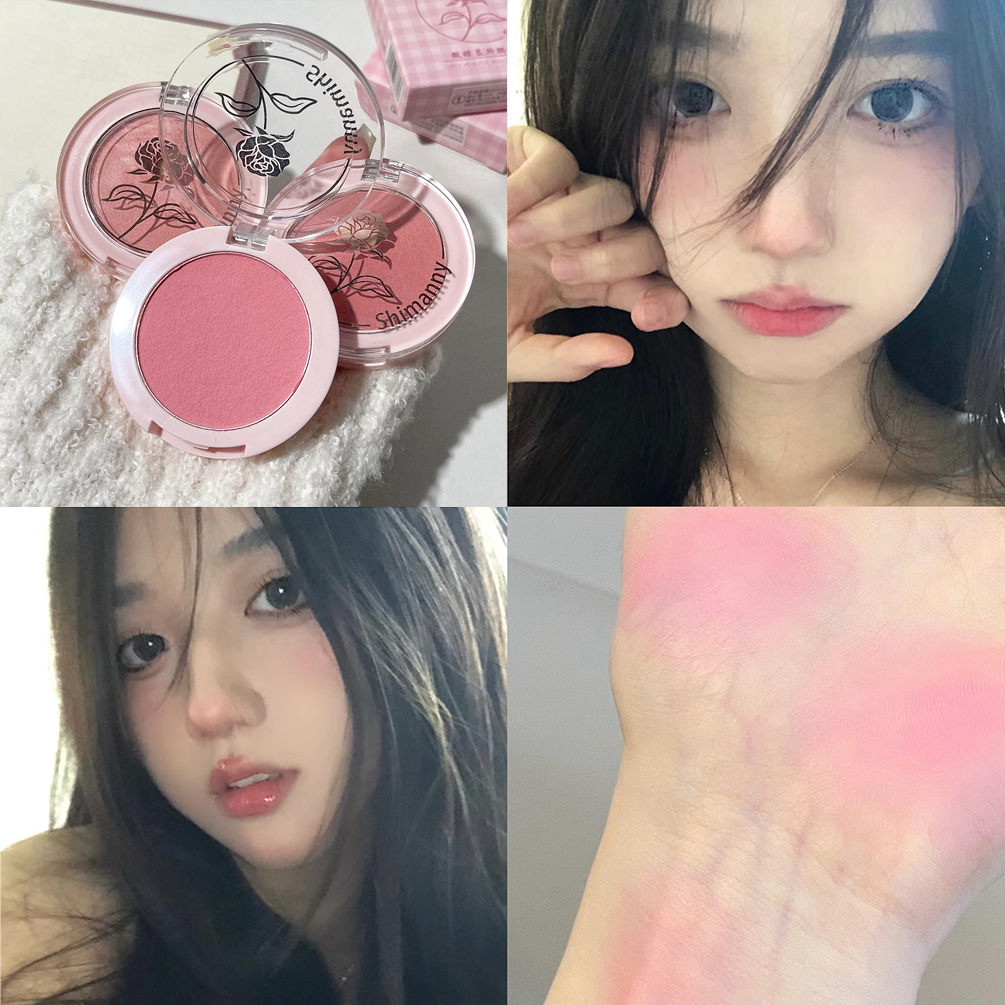 Monochrome Blush Whitening Matte Vitality Girl Nude Makeup Natural Smudge Monochrome Blush