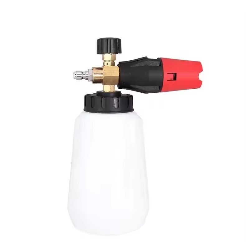 Red Mouth Copper Transparent High Pressure Car Wash Foam Pot Foamer