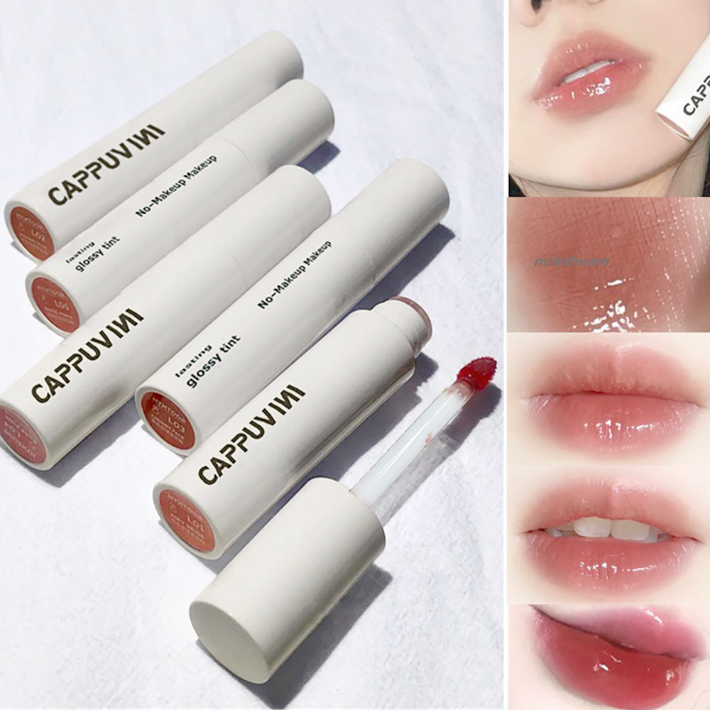 Cappuvini Korea Natural Nude Lip Gloss Waterproof Base Long Lasting