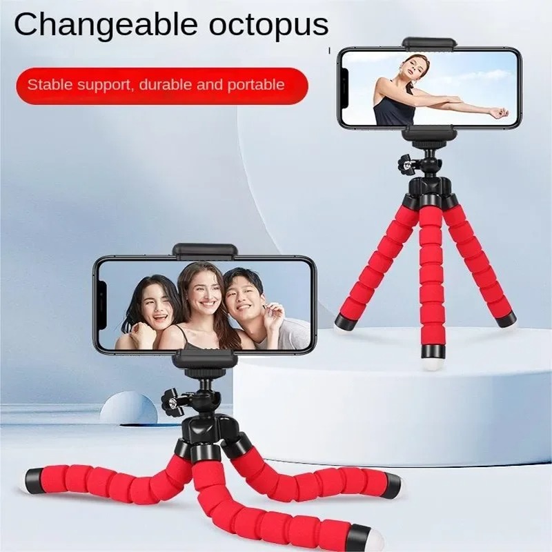 Tripod For Mobile Phone Flexible Sponge Octopus Mini Tripod Bracket For