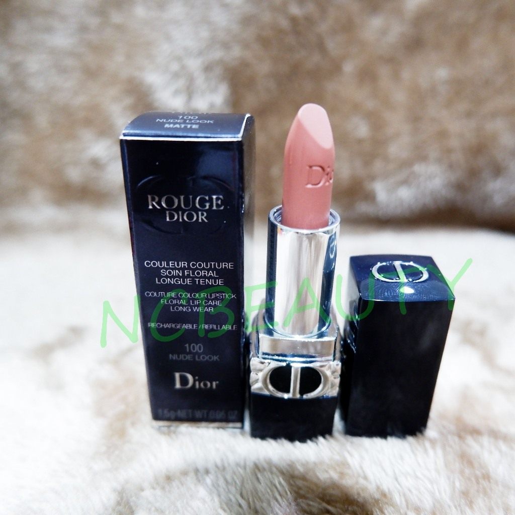 Dior Rouge Couture Color Refillable Lipstick 100 Nude Look Matte 1 5g