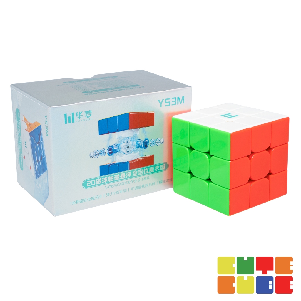 Rubik S 3x3 MoYu HuaMeng YS3M Magnetic MagLev Ball Core UV Coated 20