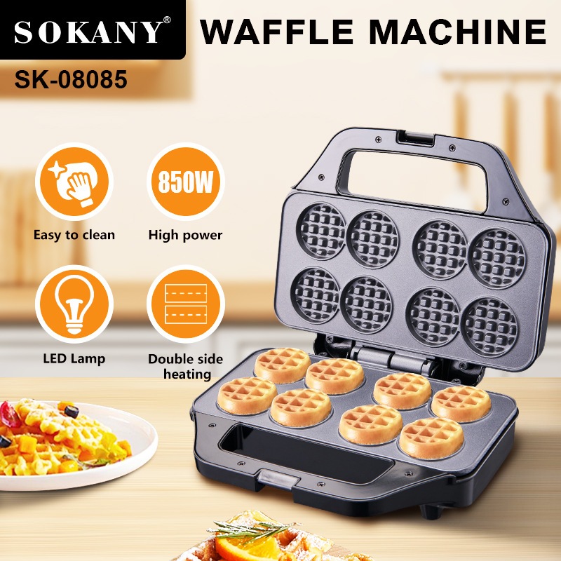 SOKANY 850W 8 Holes Waffle Maker Machine Baking Shopee Philippines