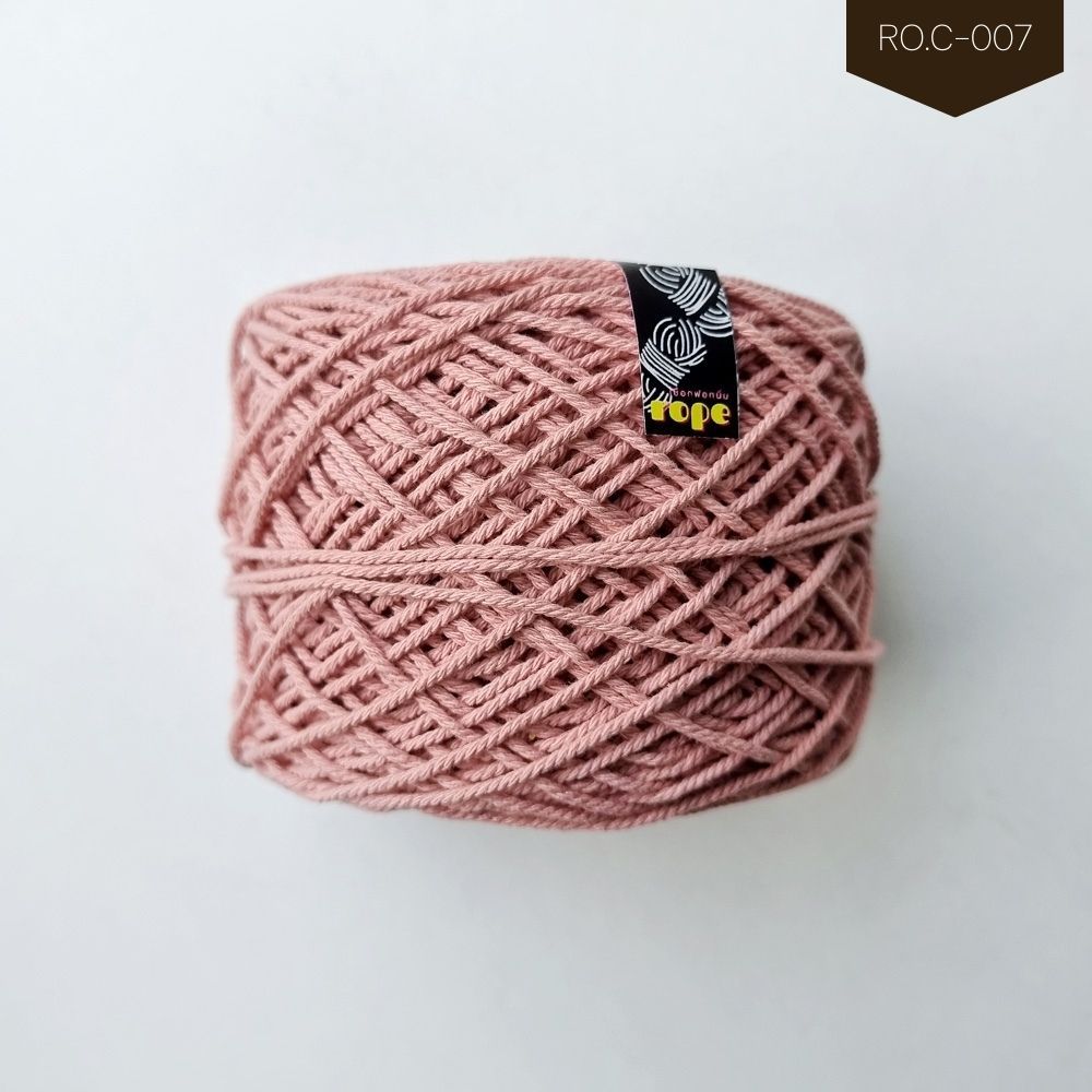 Soft Bleached Rope Ply Nude Pink RO C For Bags Hats And