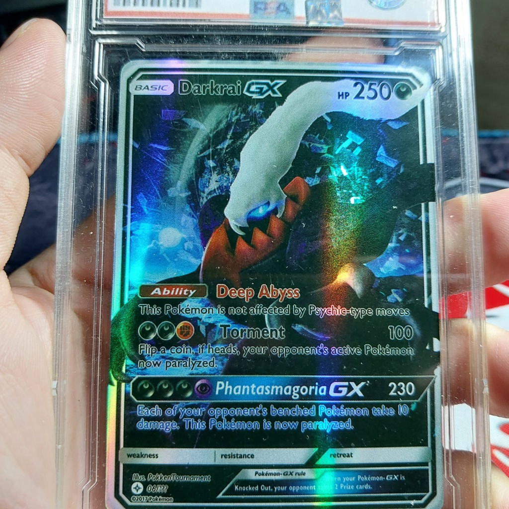 Legendary White Darkrai Gx Rare Pokemon Card Free With Top Loader