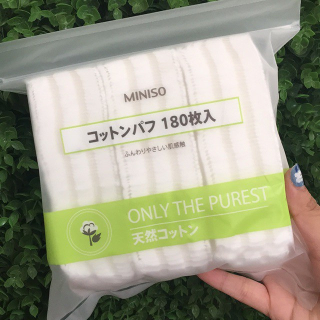 Miniso Japanese Makeup Remover Cotton 180 Pieces Super Soft Super