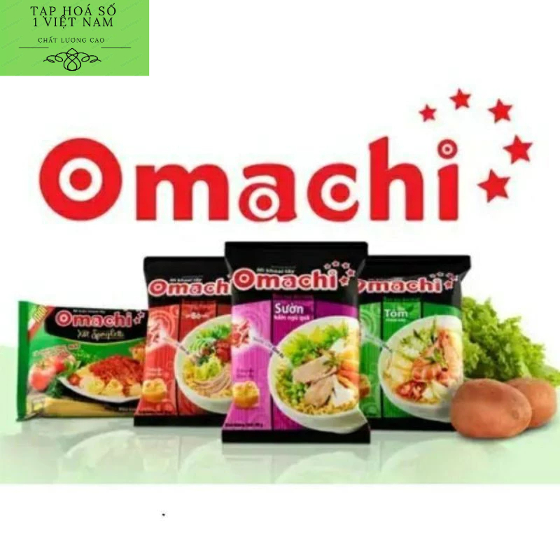 Bag Of 5 Packs Of Omachi Potato Noodles With Beef Stewed Sauce Stewed