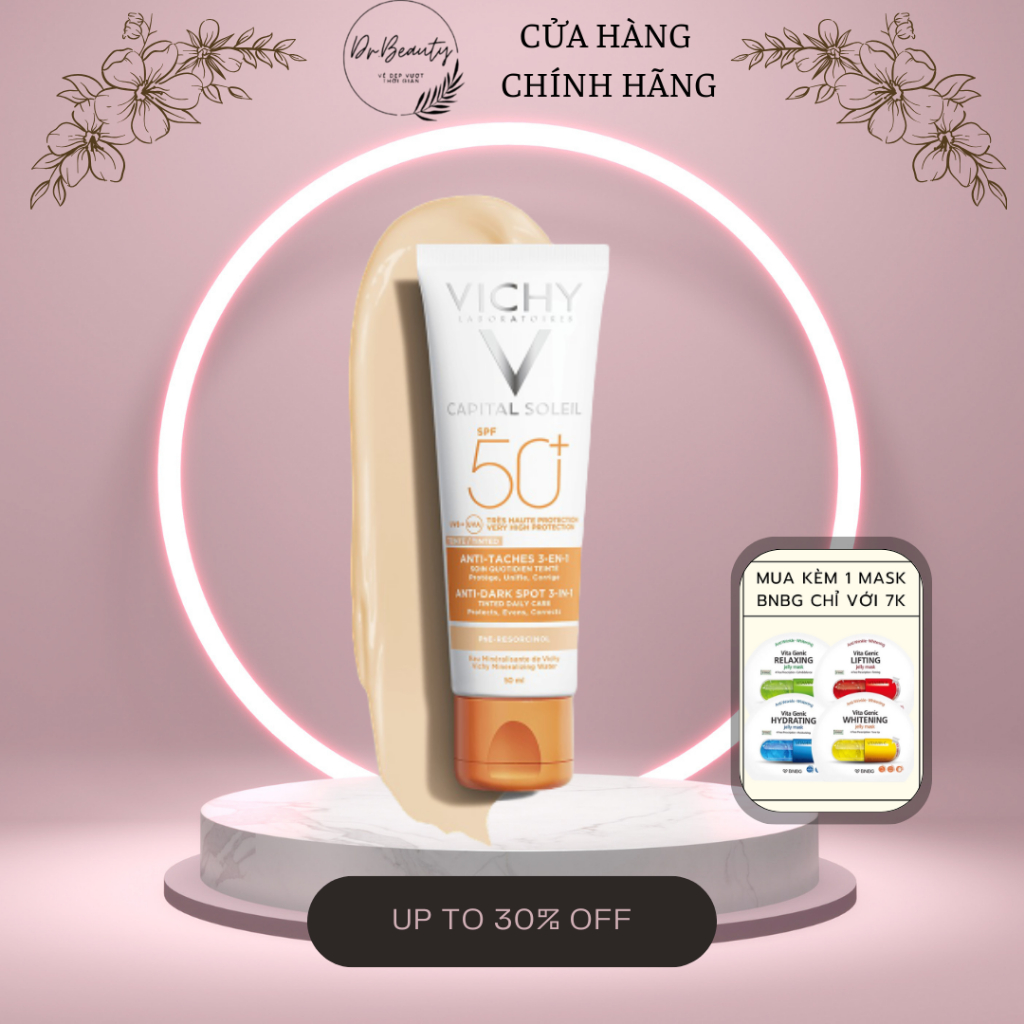 Vichy Ideal Soleil 3 In 1 Tinted Anti Dark Spots Care SPF50 Shopee