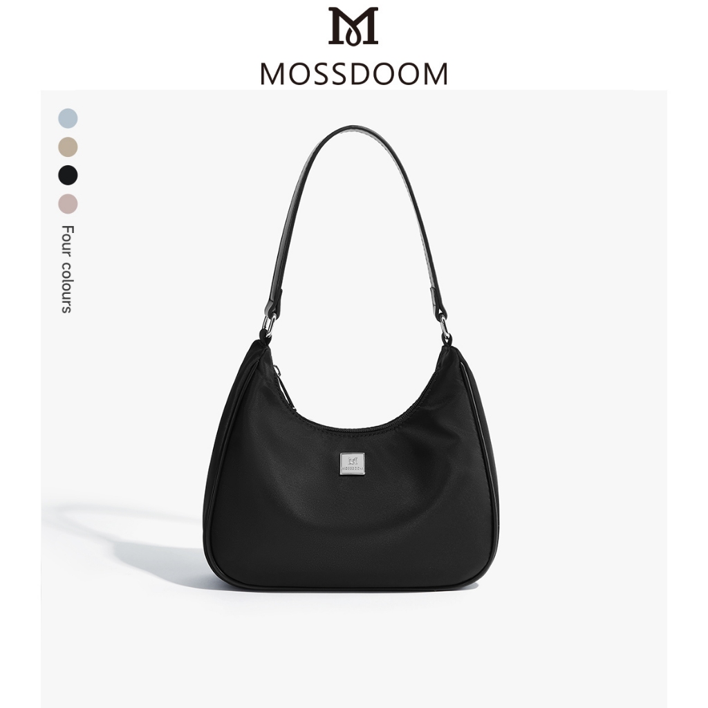 Mossdom Bag SlingshotCh Common Simple Plain Color Fabric Shopee