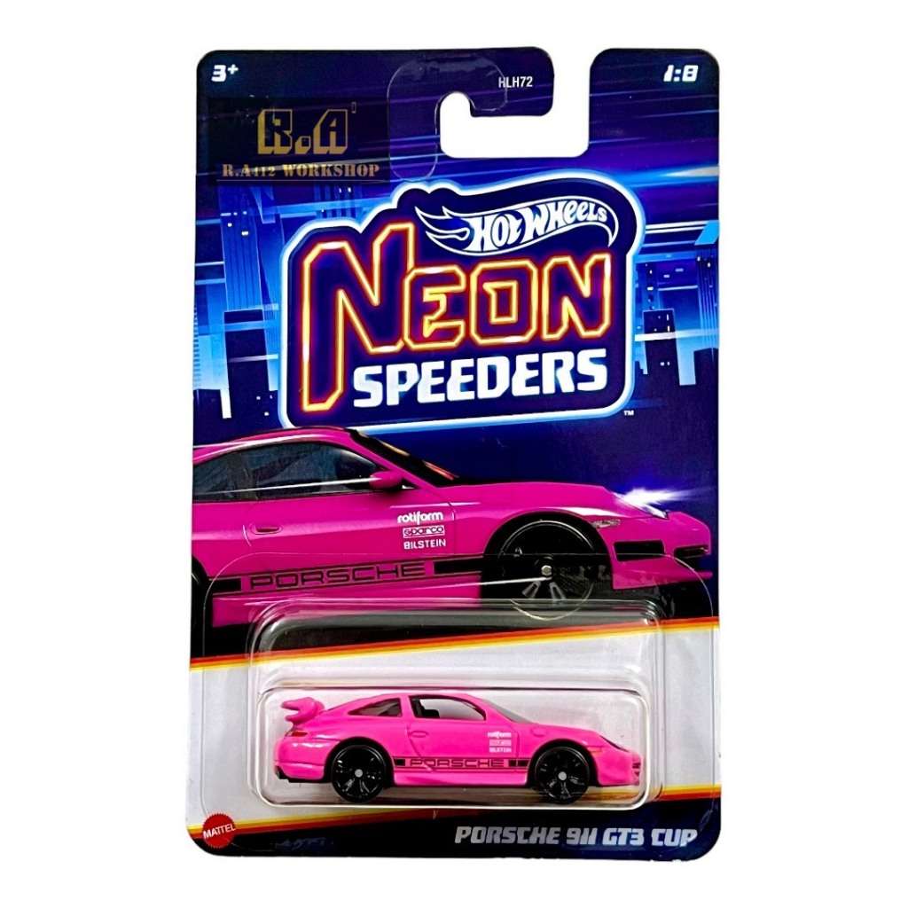 Hot Wheels Genuine Special Car Model Neon Speeders Porsche Gt Cup