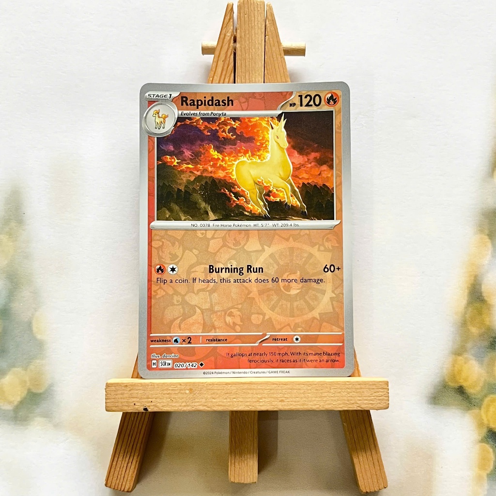 Pokemon Rapidash Picture Card Genuine English Stellar Crown